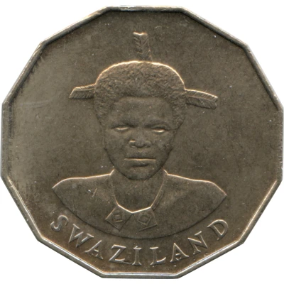 50 Cents - Mswati III 1st portrait front