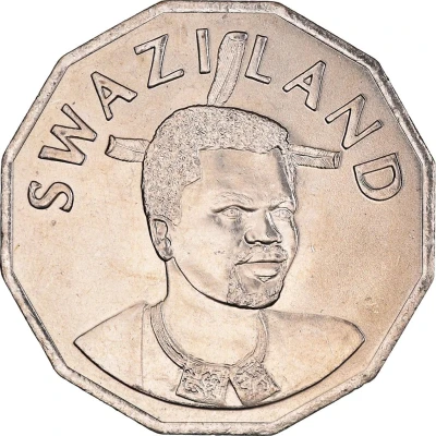 50 Cents - Mswati III 2nd portrait front