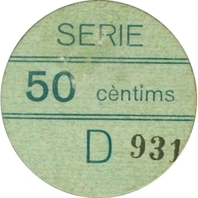 50 Céntimos (Viella) ND back