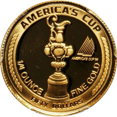 50 Dollars America's Cup back