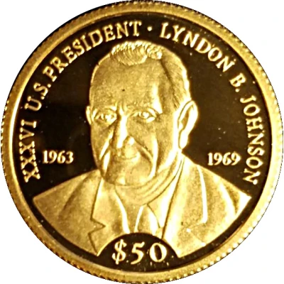 50 Dollars Lyndon B. Johnson back