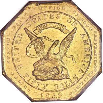 50 Dollars - United States Assay Office front