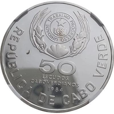 50 Escudos FAO; Silver back