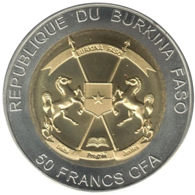 50 Francs CFA Sea Turtle front