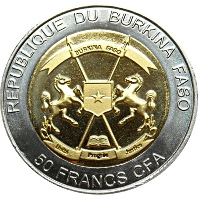 50 Francs CFA Tiger front