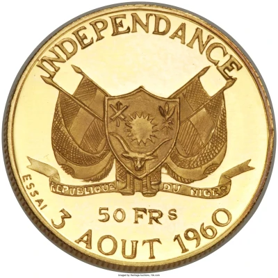 50 Francs Independence; essai front