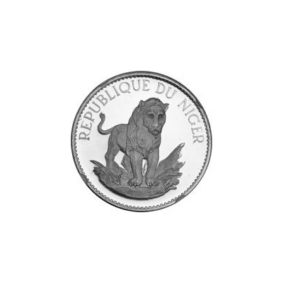 50 Francs Lion; silver essai back