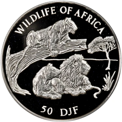 50 Francs Lions back