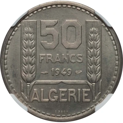 50 Francs Piedfort Essai back