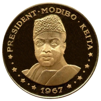 50 Francs President Modibo Keita, "1967" back