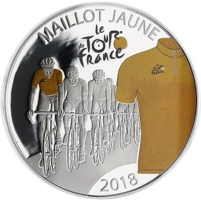 50 Francs Tour de France Cycling Yellow Jersey back