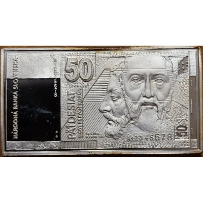 50 Korún Saints Cyril and Methodius front