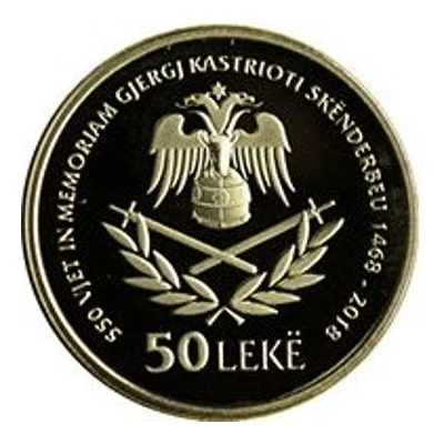 50 Lekë Gjergj Kastrioti Skënderbeu front