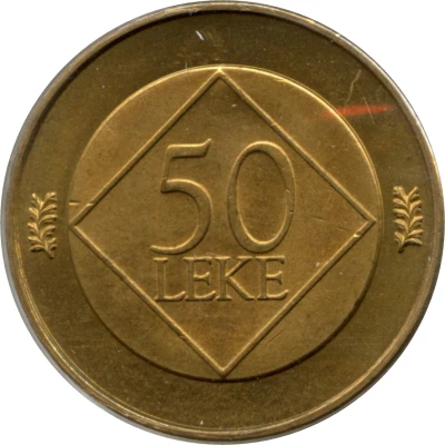 50 Lekë Jeronim de Rada back