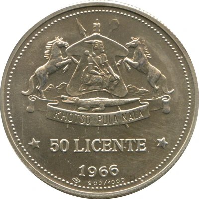 50 Licente - Moshoeshoe II Independence Attained back