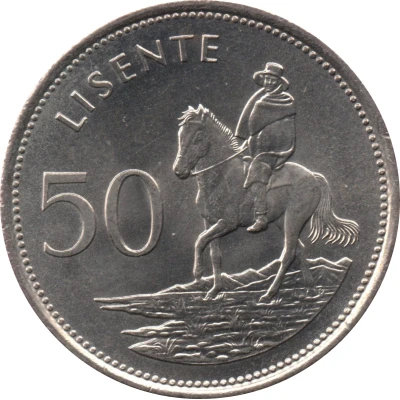 50 Lisente - Moshoeshoe II back