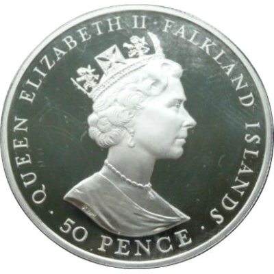 50 Pence - Elizabeth II 40th Anniversary-Reign of Queen Elizabeth II ND front