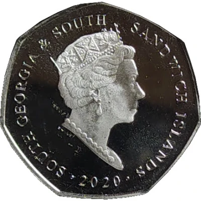 50 Pence - Elizabeth II Chinstrap Penguin front