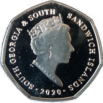 50 Pence - Elizabeth II Chinstrap Penguin front