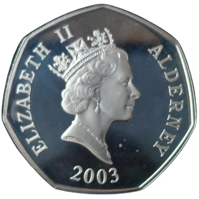 50 Pence - Elizabeth II Coronation Jubilee front