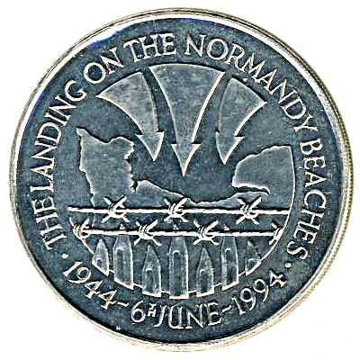 50 Pence - Elizabeth II D-Day ND back