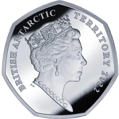 50 Pence - Elizabeth II Endurance; Silver front