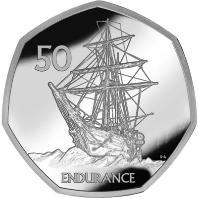 50 Pence - Elizabeth II Endurance back