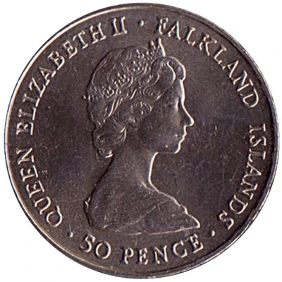 50 Pence - Elizabeth II Falkland Liberation front