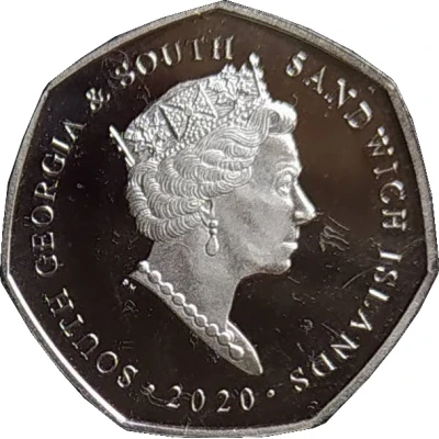 50 Pence - Elizabeth II Gentoo Penguin front