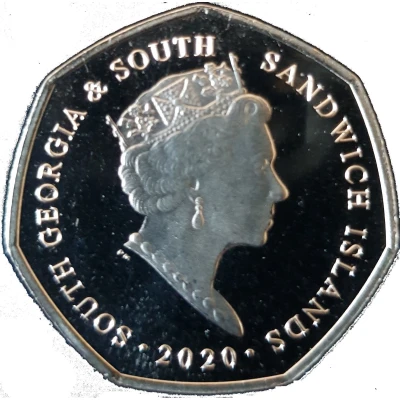 50 Pence - Elizabeth II Gentoo Penguin front