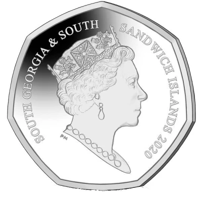 50 Pence - Elizabeth II HMS Resolution, Silver front