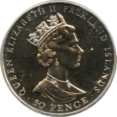 50 Pence - Elizabeth II Jubilee front