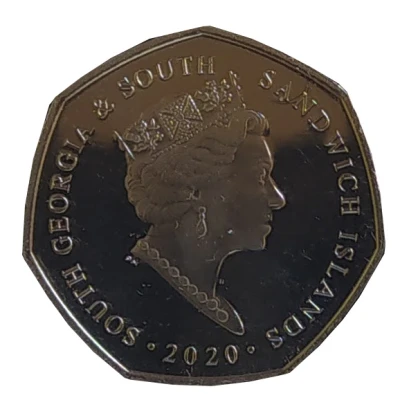 50 Pence - Elizabeth II King Penguin front