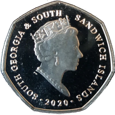 50 Pence - Elizabeth II King Penguin front