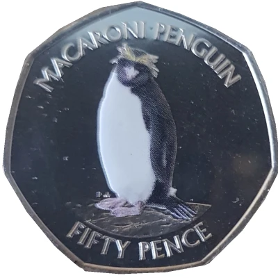 50 Pence - Elizabeth II Macaroni Penguin back