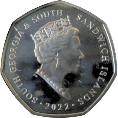 50 Pence - Elizabeth II Moltke front