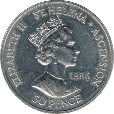 50 Pence - Elizabeth II Napoléon's Death front