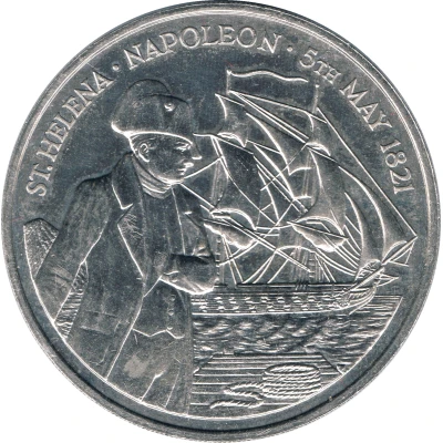 50 Pence - Elizabeth II Napoléon's Death back