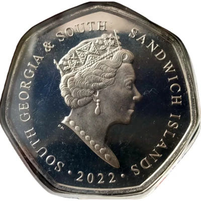 50 Pence - Elizabeth II Platinium Jubilee front