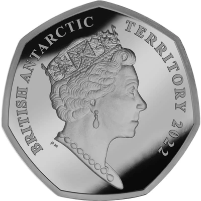 50 Pence - Elizabeth II Platinum Jubilee front