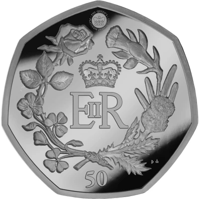 50 Pence - Elizabeth II Platinum Jubilee back