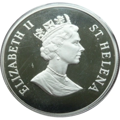 50 Pence - Elizabeth II Queen Mother; Piedfort front