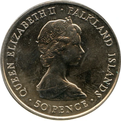 50 Pence - Elizabeth II Queen Mother ND front