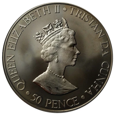 50 Pence - Elizabeth II Queen Mother ND front