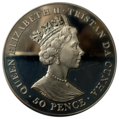 50 Pence - Elizabeth II Queen Victoria front