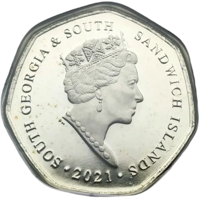 50 Pence - Elizabeth II RRS Discovery front