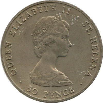 50 Pence - Elizabeth II Royal Visit front