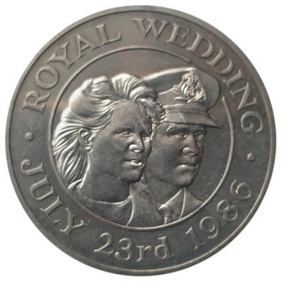 50 Pence - Elizabeth II Royal Wedding back