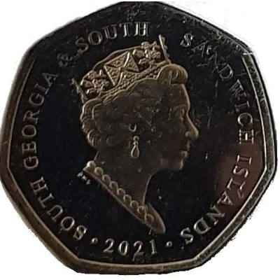 50 Pence - Elizabeth II The Queens 95th Birthday front