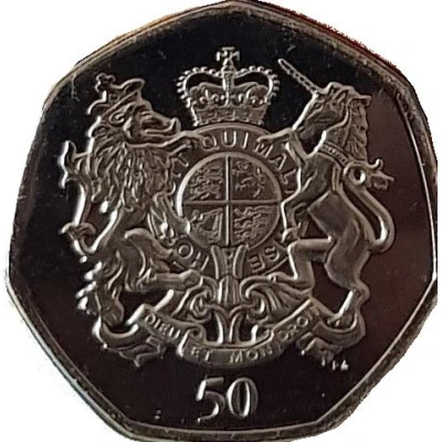 50 Pence - Elizabeth II The Queens 95th Birthday back